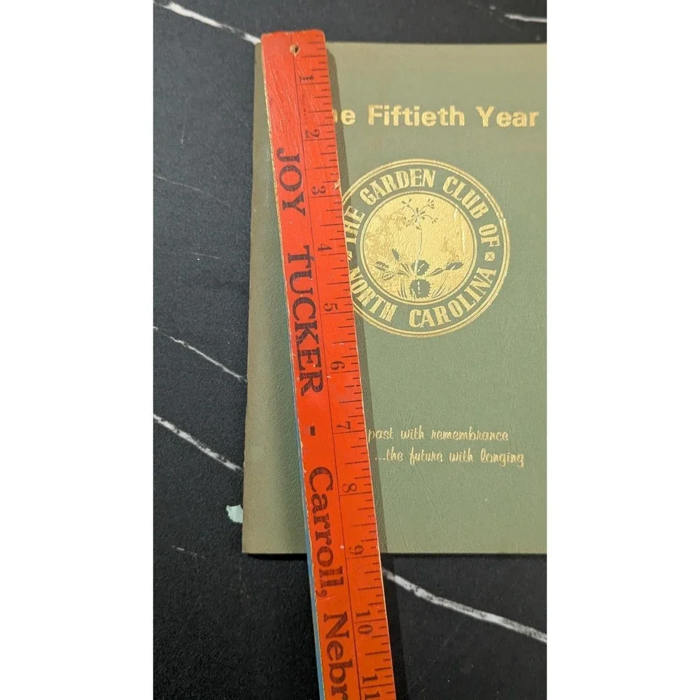 Vintage 1975 The Fiftieth Year‎ Garden Club of North Carolina History Book Green